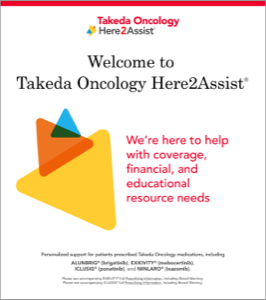 Takeda Oncology Here2Assist® welcome brochure.